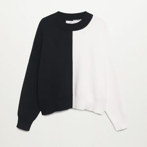MANGO Bicolor Knit Sweater